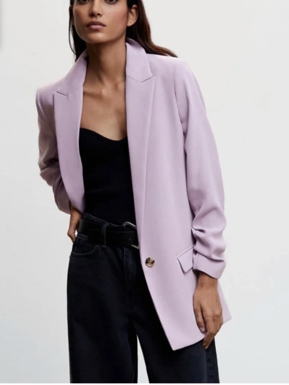 Mango Lavender Oversized Blazer - XS 🌟
